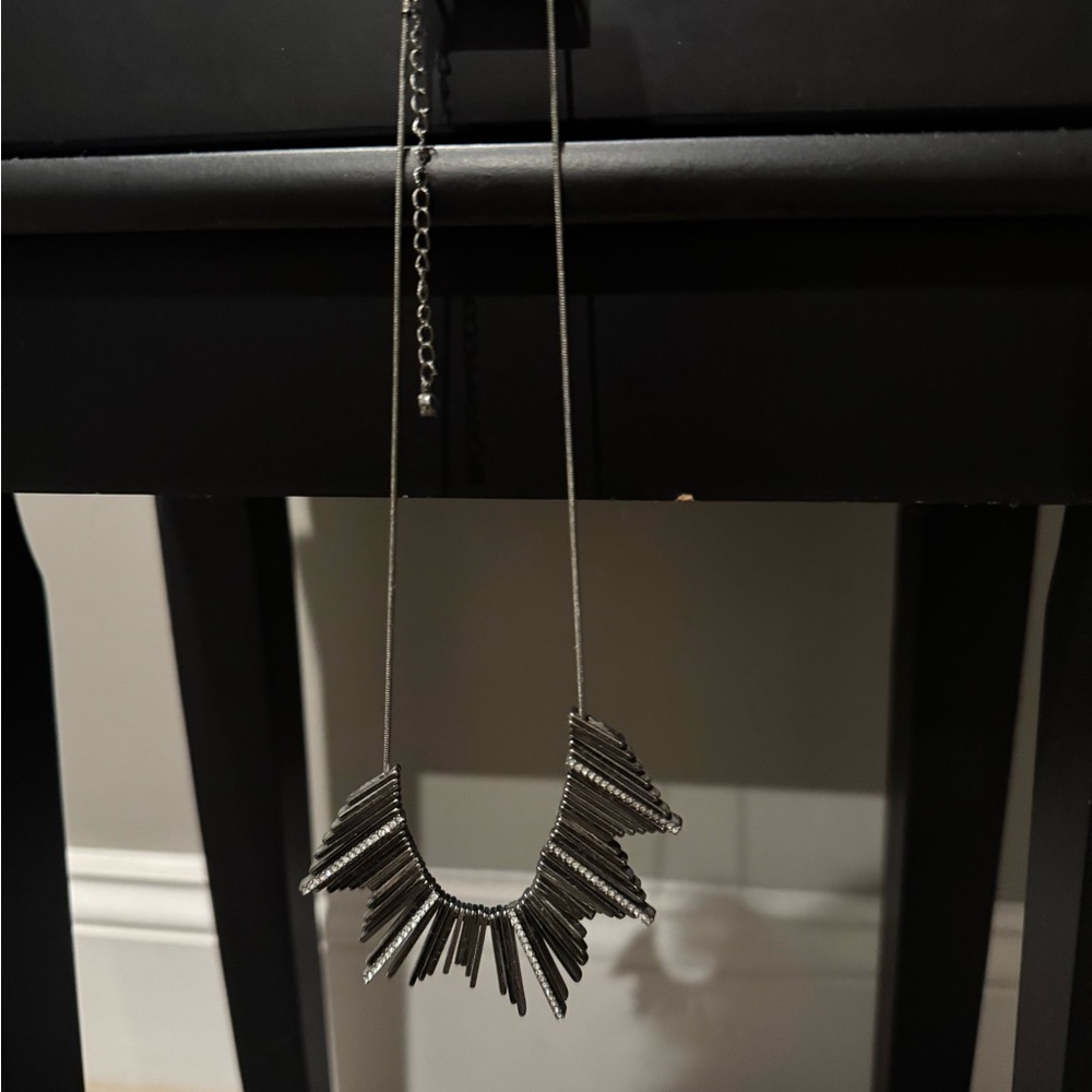 Silver Geometric Necklace